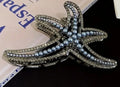 Black Pearl metal claw hair clip