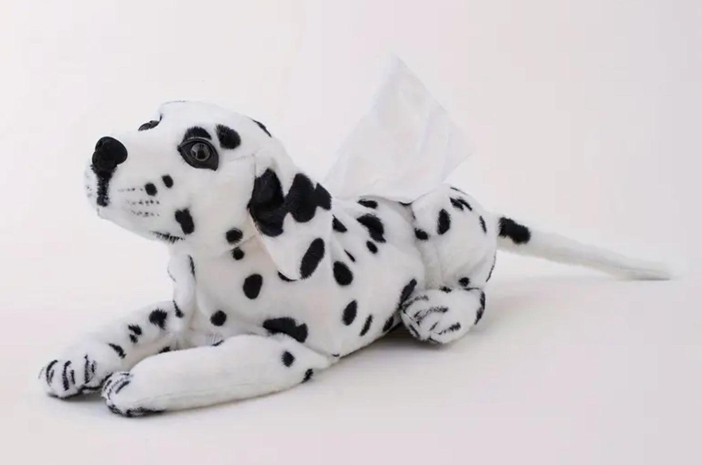 Dalmatian dog soft toy tissue holder