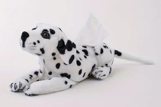 Dalmatian dog soft toy tissue holder