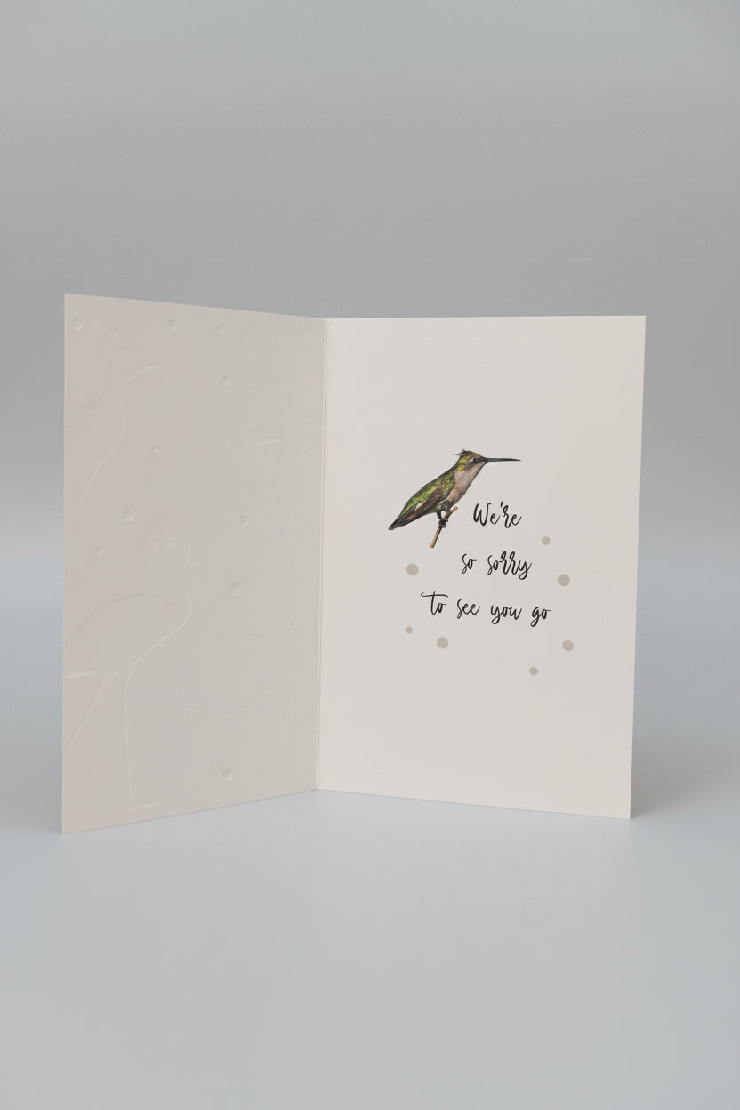 So Sorry You’re Leaving Greeting Card