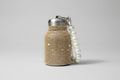 Gold diamonte water bottle with Pearl handle