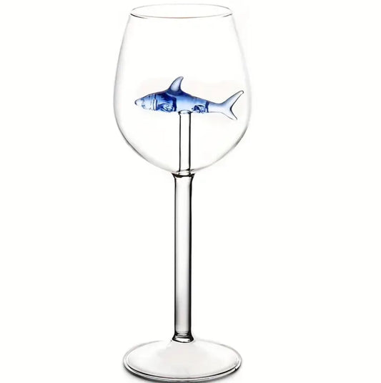 Shark wine glass