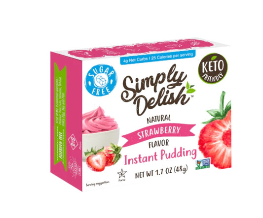 No Sugar All Natural Strawberry Pudding