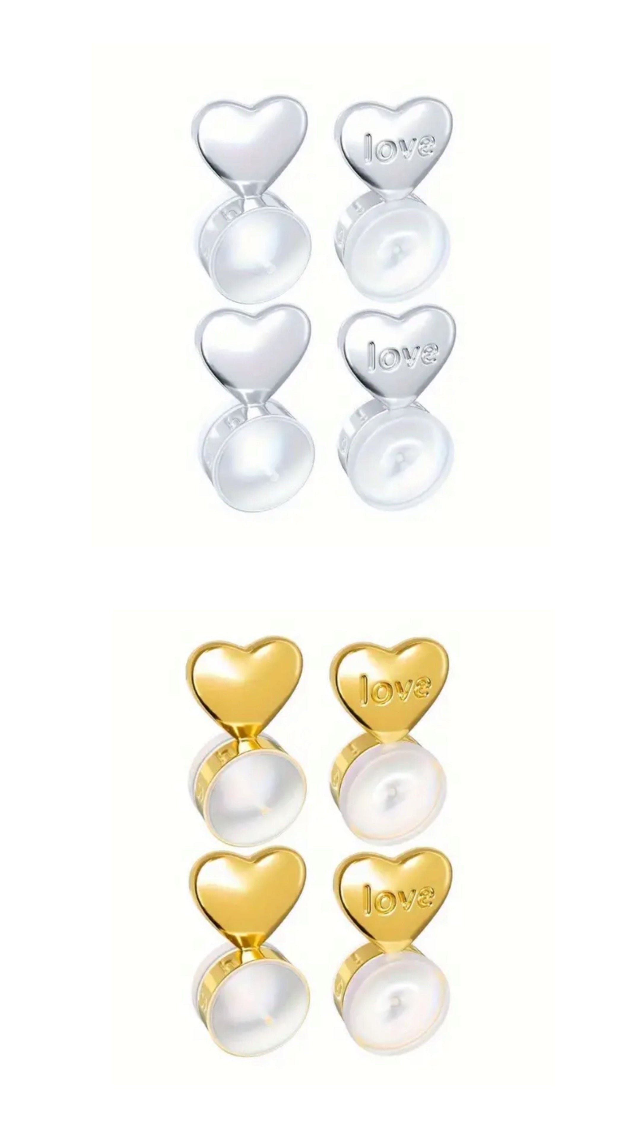 Earring Support Lifters (gold or silver pair)