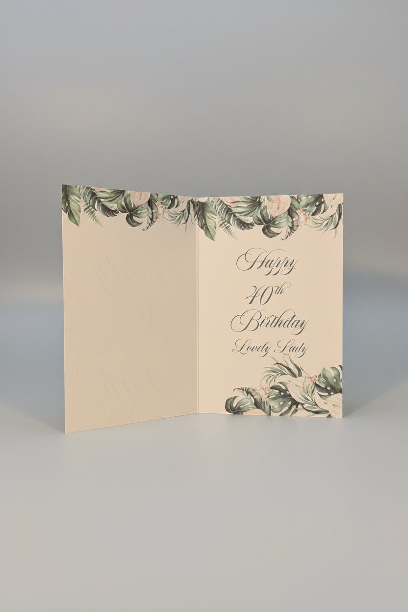 40 & Fabulous Birthday Card