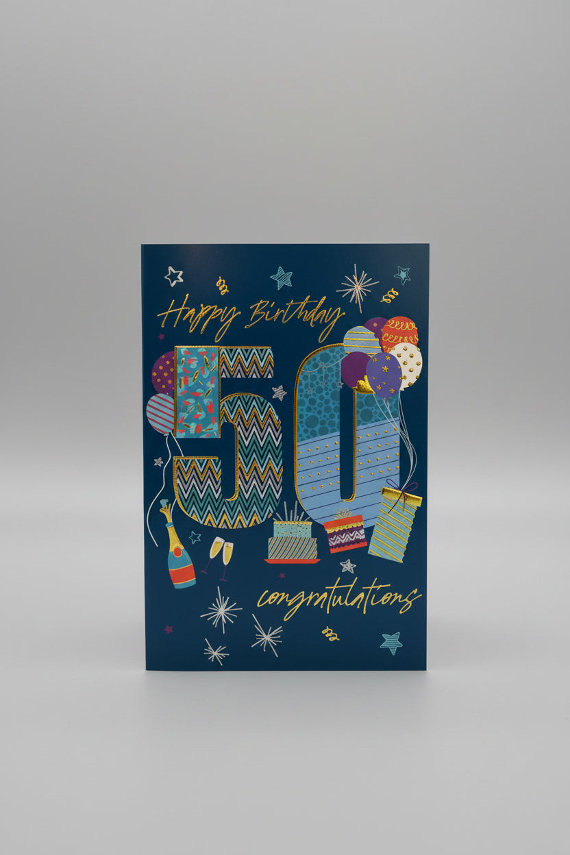 Happy 50th Birthday Card