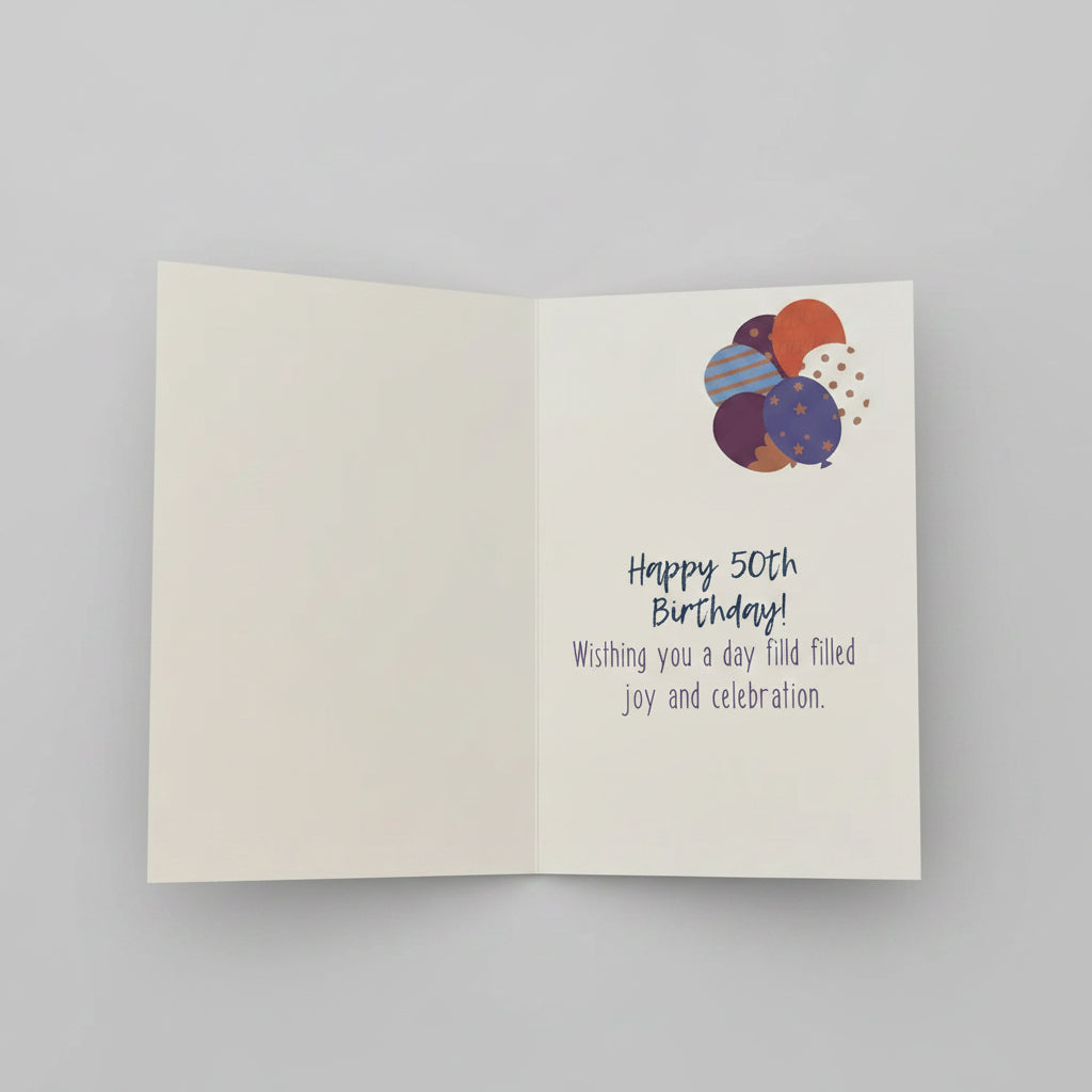 Happy 50th Birthday Card