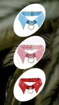 Collier à anneaux cloutés