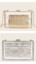 See-through acrylic handbag