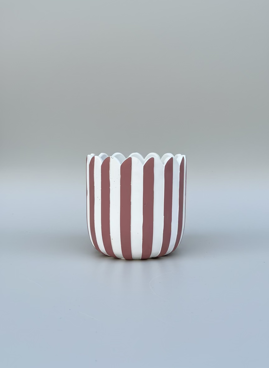 Stripe Decorative Pot