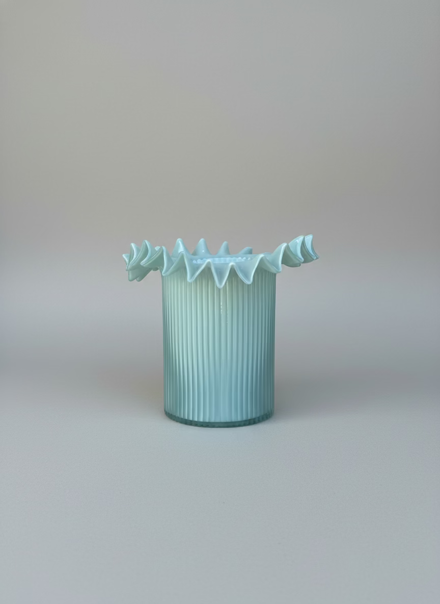 Ripple Muse Glass Vase