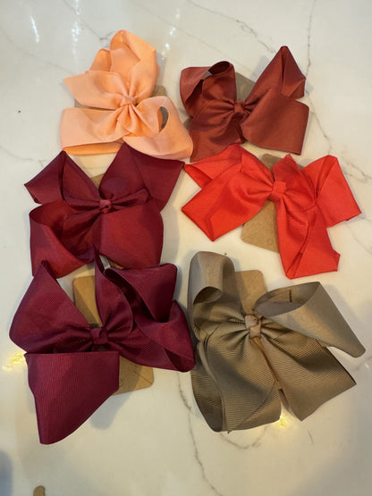 Large Bow hair clip  ( variety of colours)