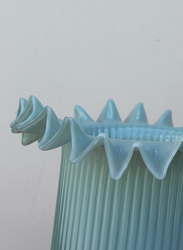 Ripple Muse Glass Vase