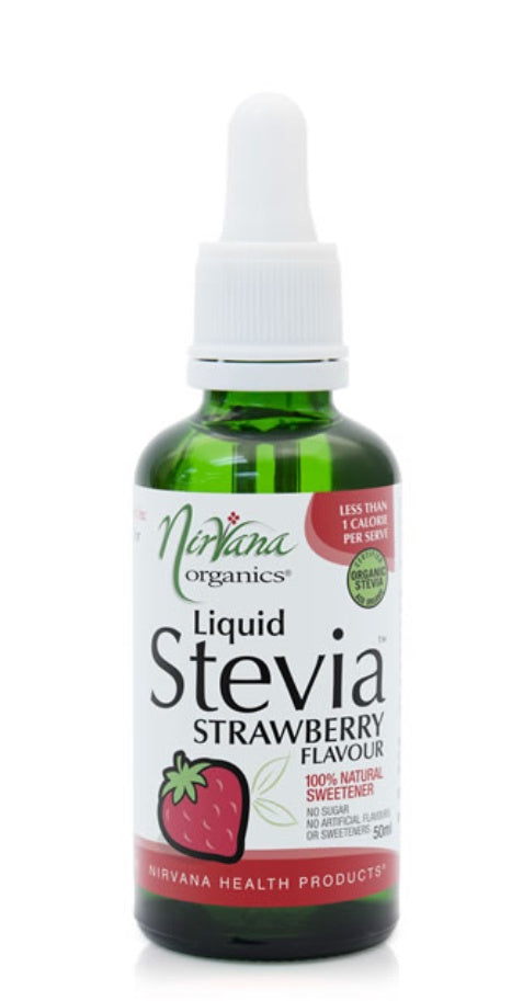 Strawberry flavour stevia drops