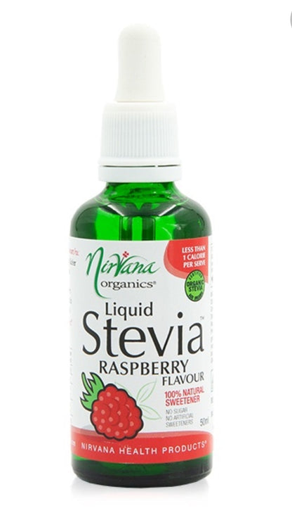 Raspberry flavour stevia drops