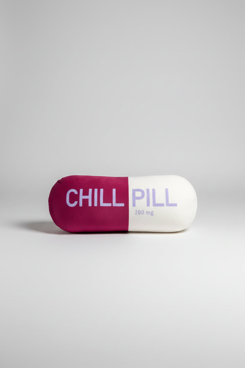 Chill Pill Cushion (Plum)
