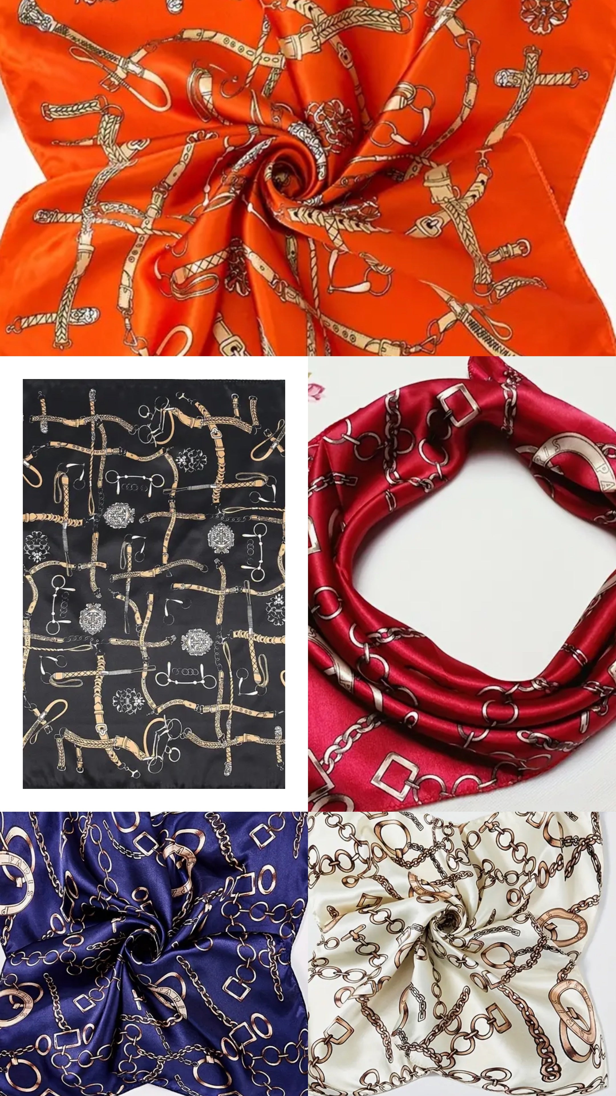 Emballage cadeau foulard en satin 50 cm