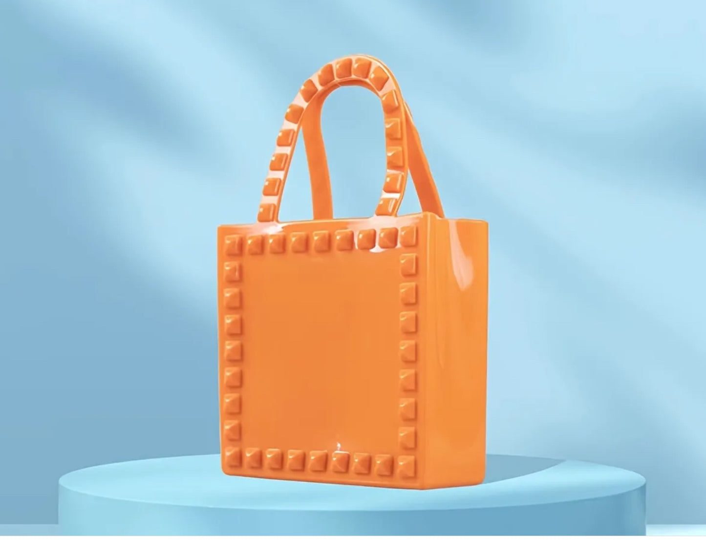 Orange PVC clutch