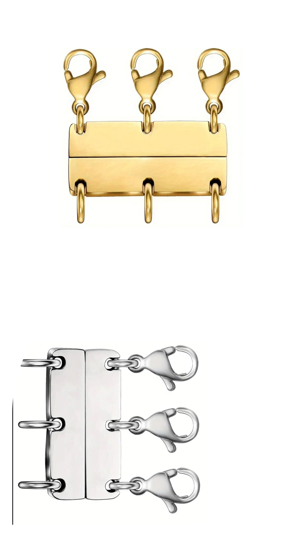 Fermoir magnétique à trois colliers