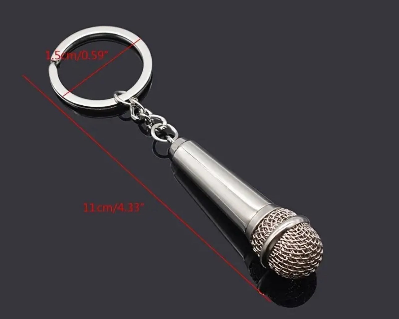 Microphone keychain