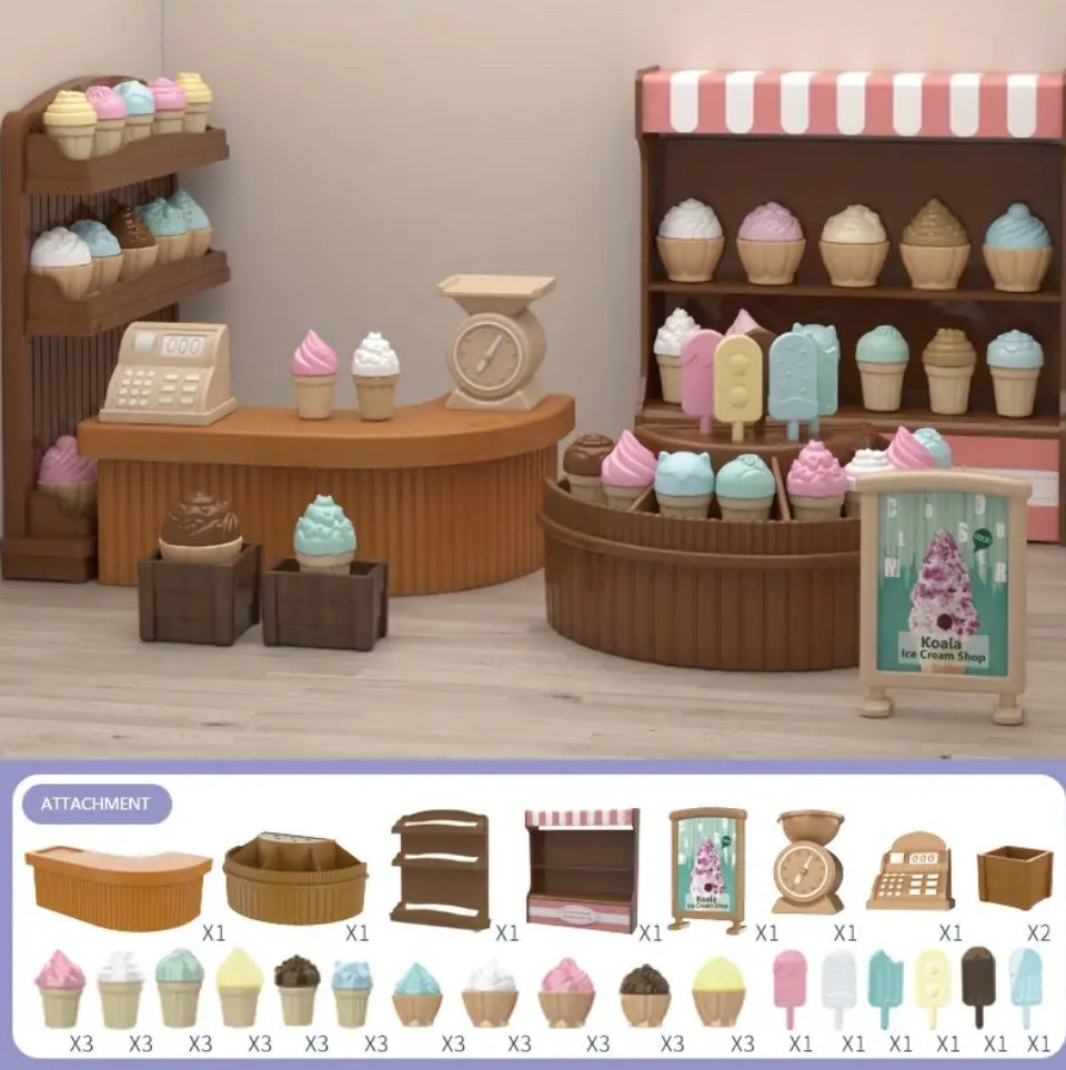 Miniature Ice cream store model