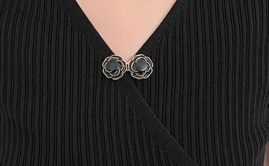 Pinces à broche pour vêtements fleuris