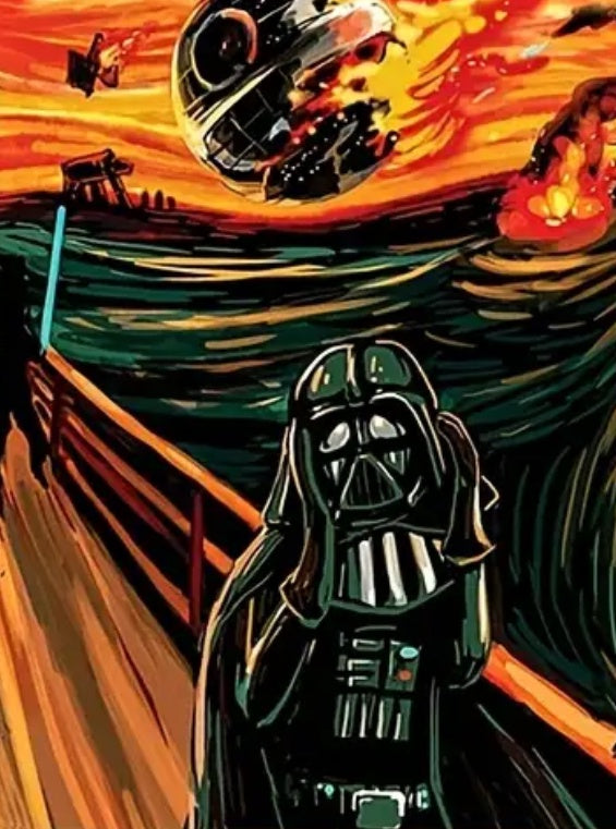 Impression sur toile parodique de Scream