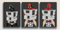 Impressions sur toile Toilet Heroes