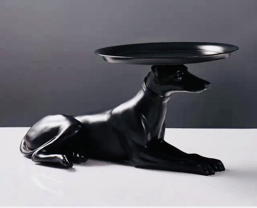 Resting Greyhound Side Table