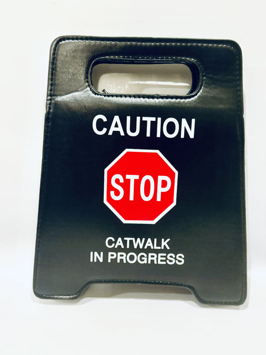 Caution Stop Catwalk in Progress Bag