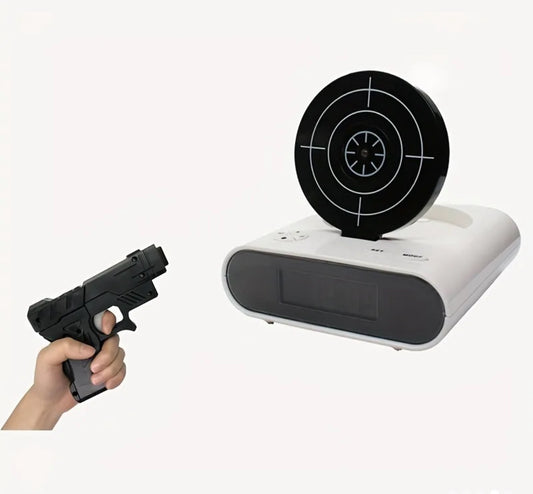 Shoot the target alarm clock