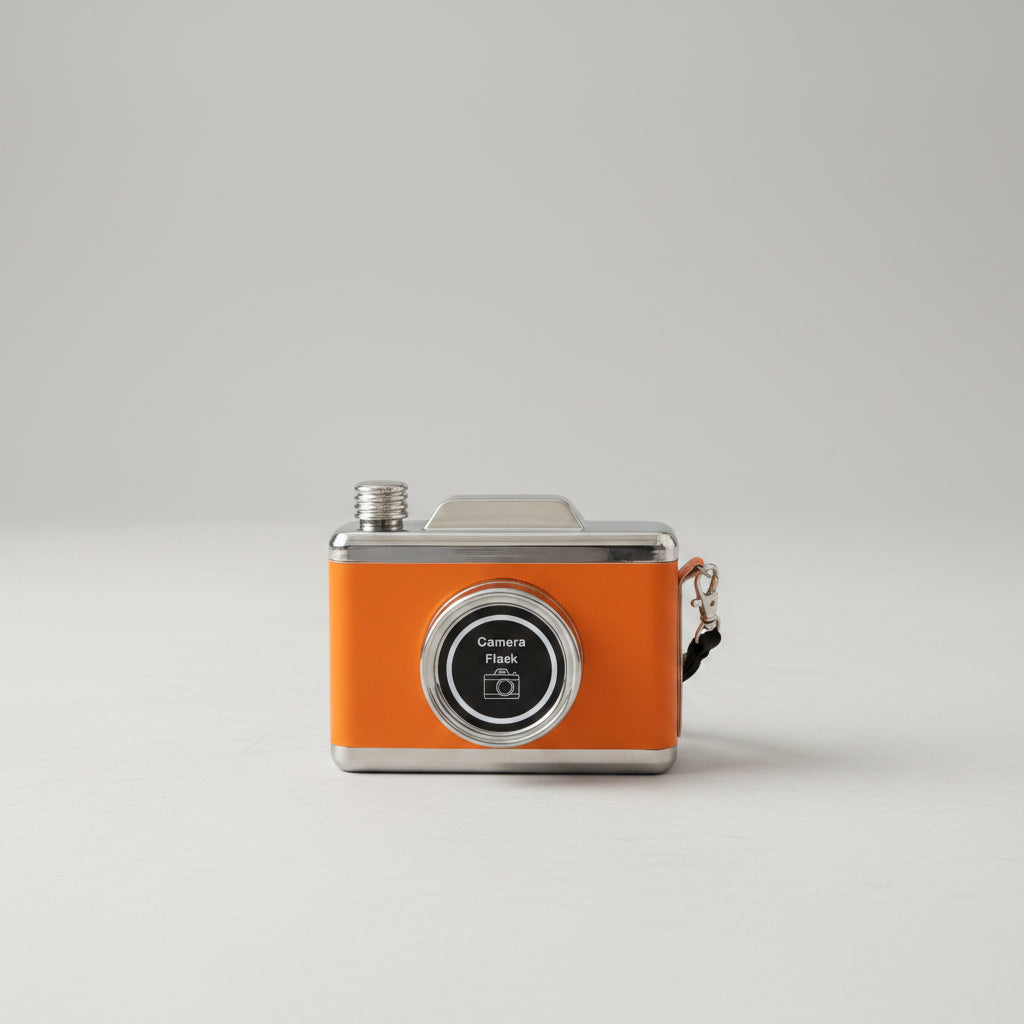 Stainless Steel Camera Lens Drink Bottle — Personalise It at OTB