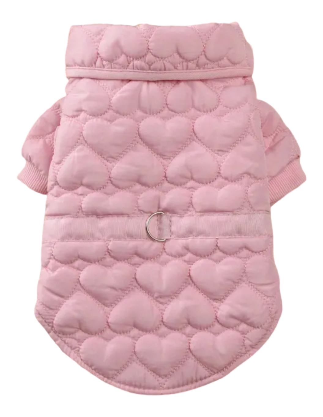 Pink quilt embossed coat