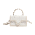 Sac à main en cuir véritable avec détails déchirés
