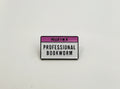 Professional Bookworm Enamel-Style Pin