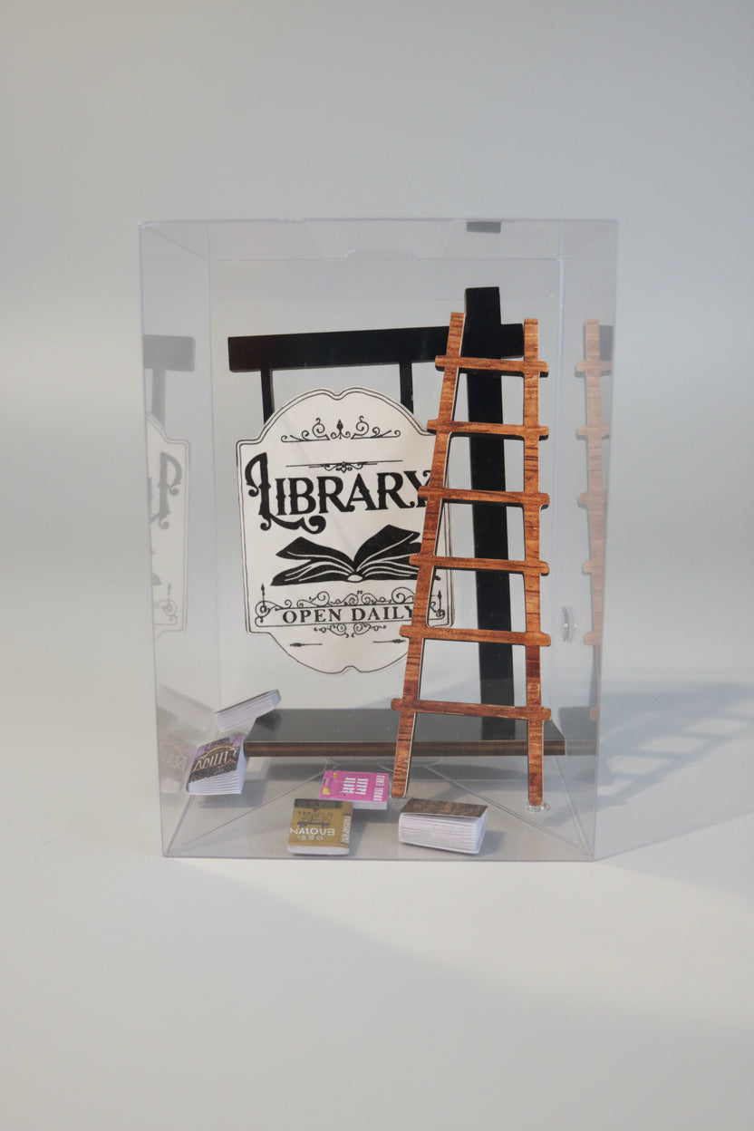 My Tiny Library – Miniature Creation Example | Art & Craft Café
