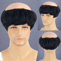 Black Bald Crown Costume Wig for Adults