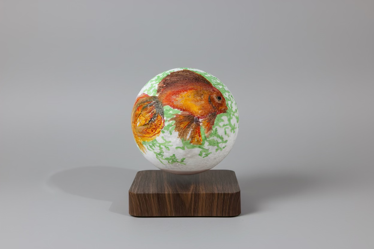 Levitating Rotating Goldfish Lamp