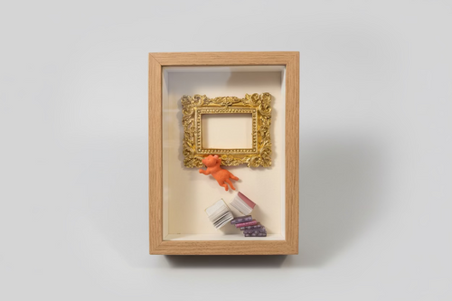 The Gallery Cat – 3D Miniature Art by KAZZ