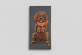 "The Poodle" Duo – Hand-Painted Stone Coaster Set by KAZZ