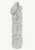 Diamonte pill box keychain  with 3 compartments