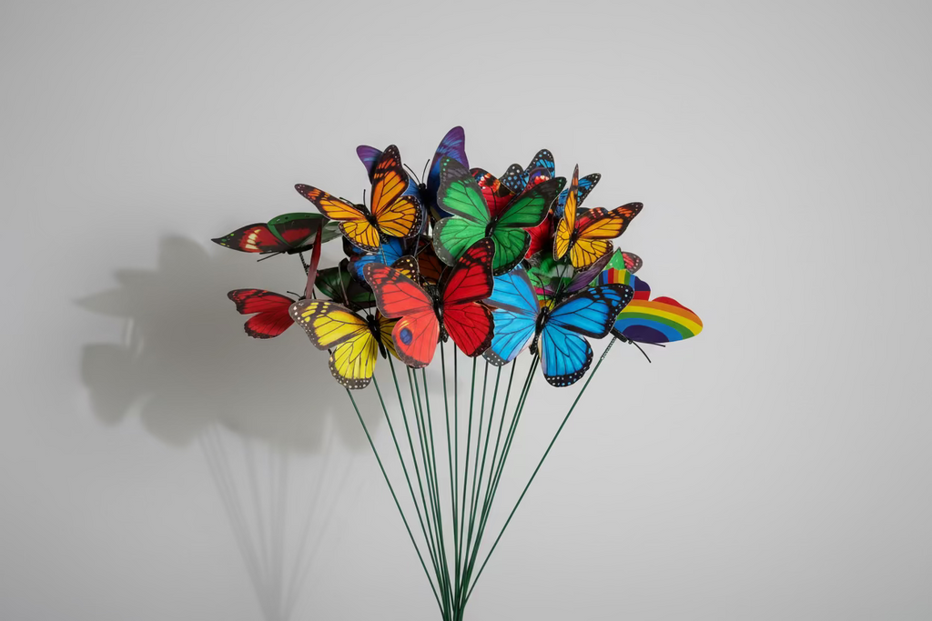 UV-Resistant Artisan Butterfly Garden Accent