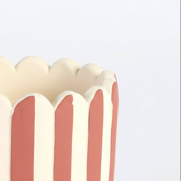 Stripe Decorative Pot