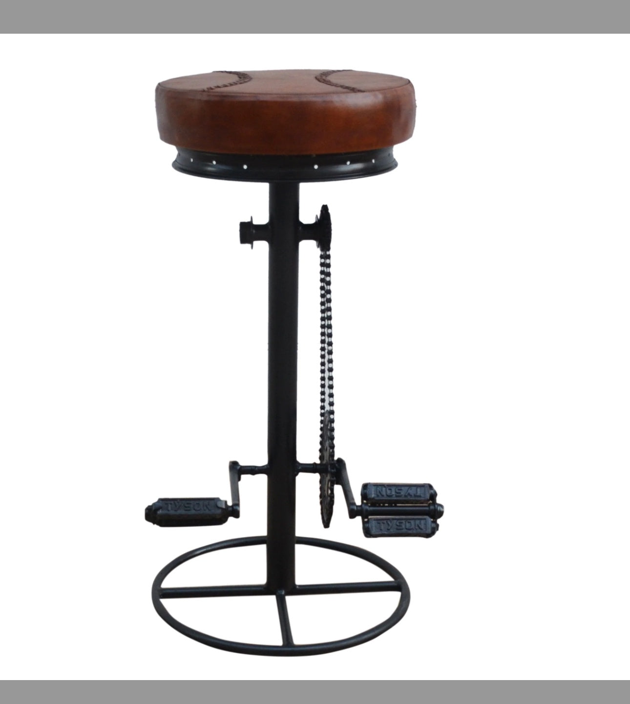 Industrial bicycle bar stool