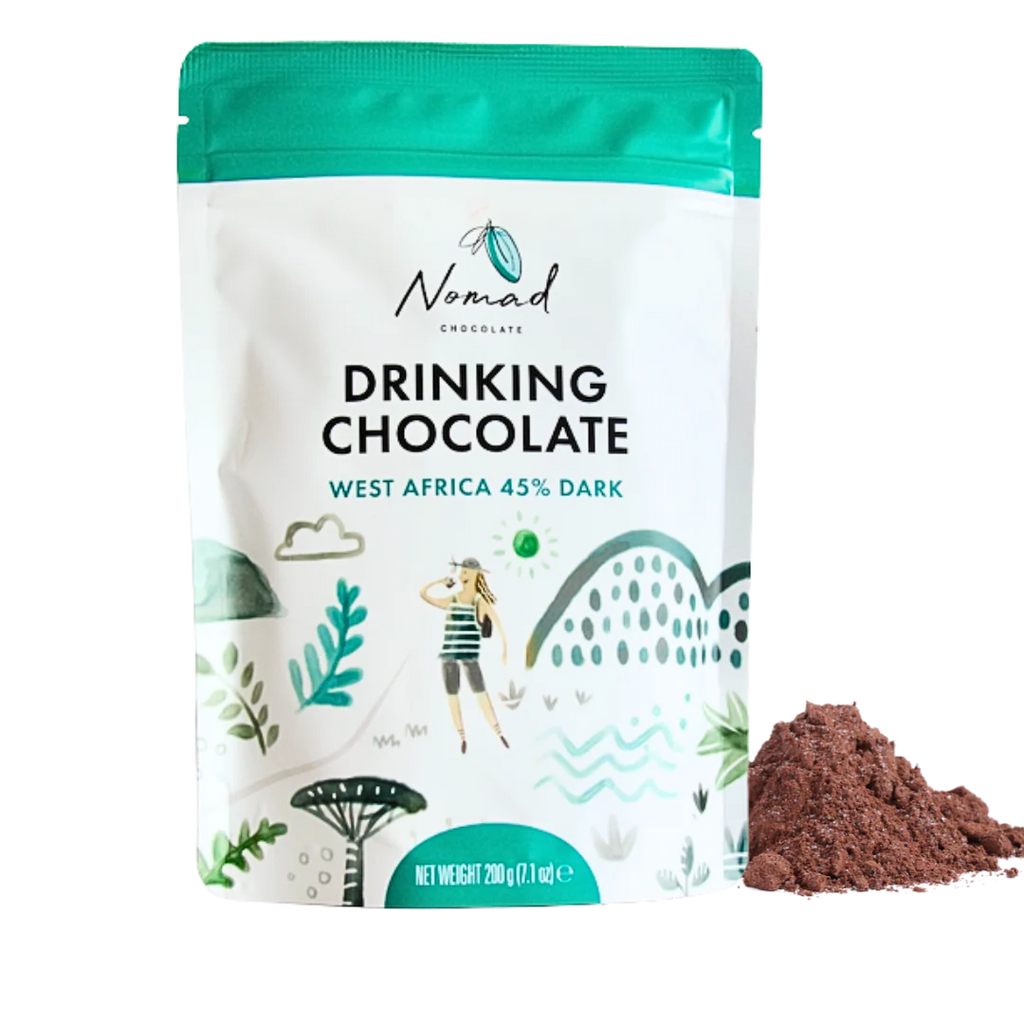Nomad Hot Chocolate - West Africa 45% Dark 200g
