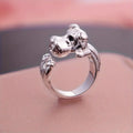Bague câlin chiot dessin animé – Réglable et adorable
