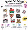 Assorted Cat Iron-On Patches
