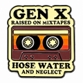 Gen X cassette enamel pin