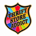 Thrift Store Addict enamel pin