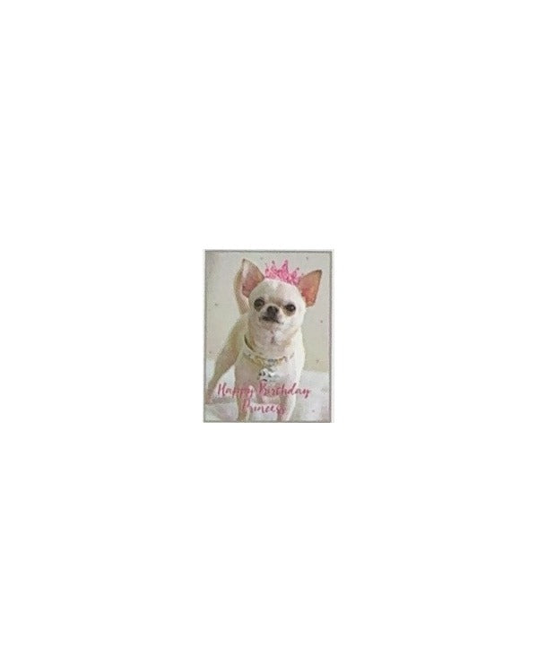 Chihuahua Birthday Princess Card